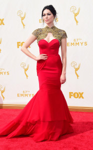 Laura Prepon in Christian Siriano